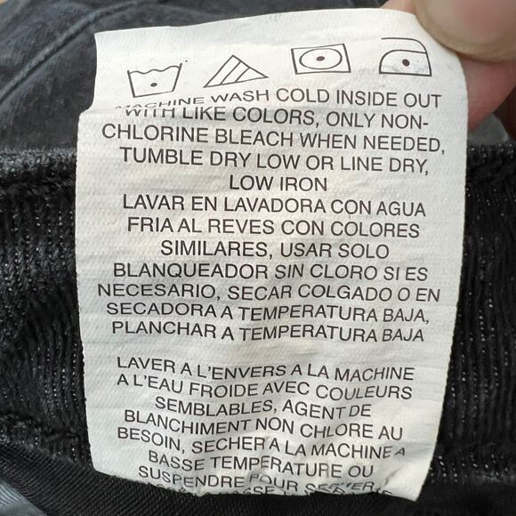 Lee (8) Short Womens Black Regular Fit Straight Leg Jeans Stone Wash Mid Rise - Picture 10 of 10